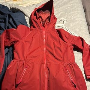 Red Hooded Women's Jacket